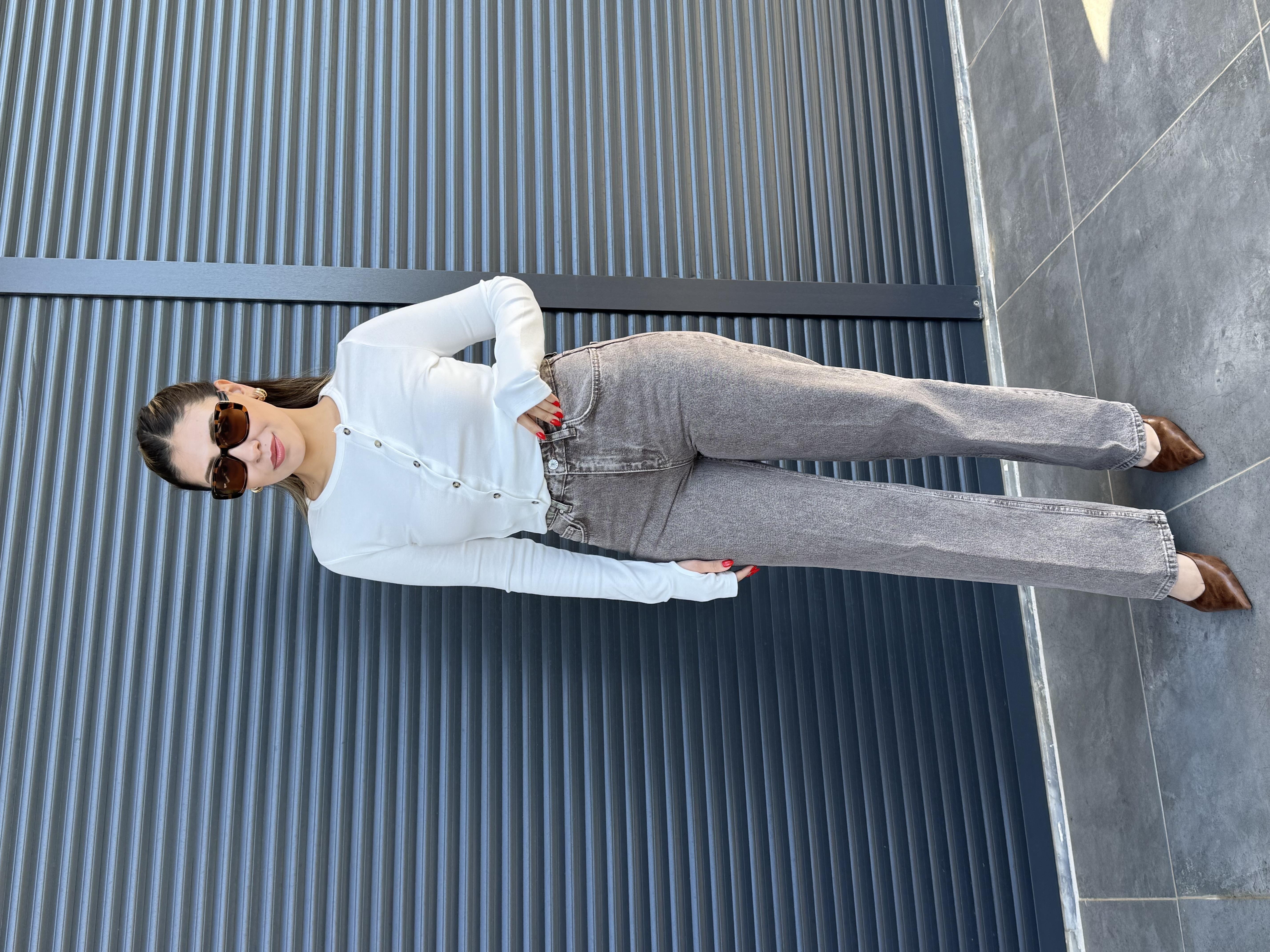 Karol Straight Jean Kahve Taşlama