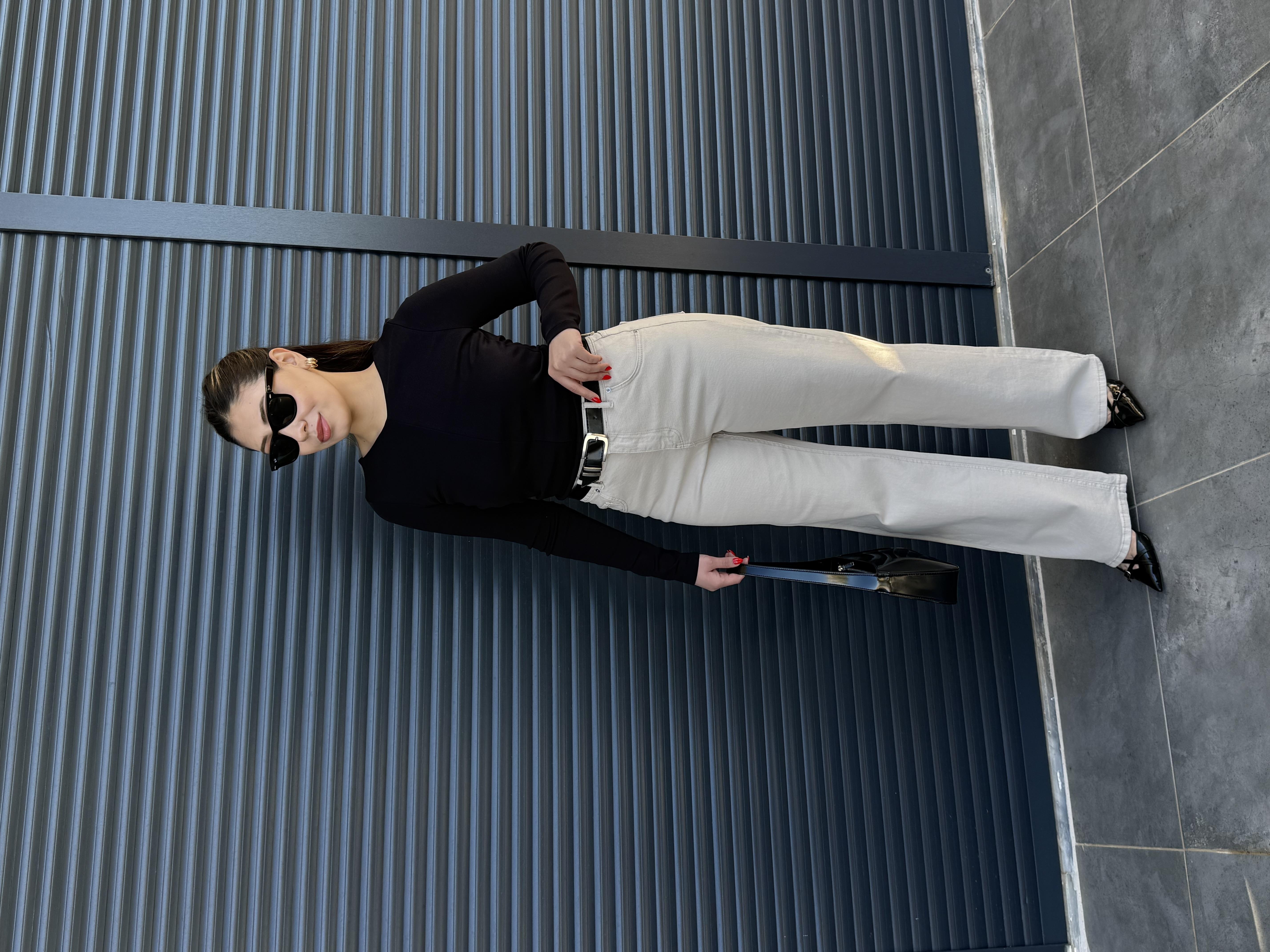 Kemerli Likralı Palazzo Jean Taş