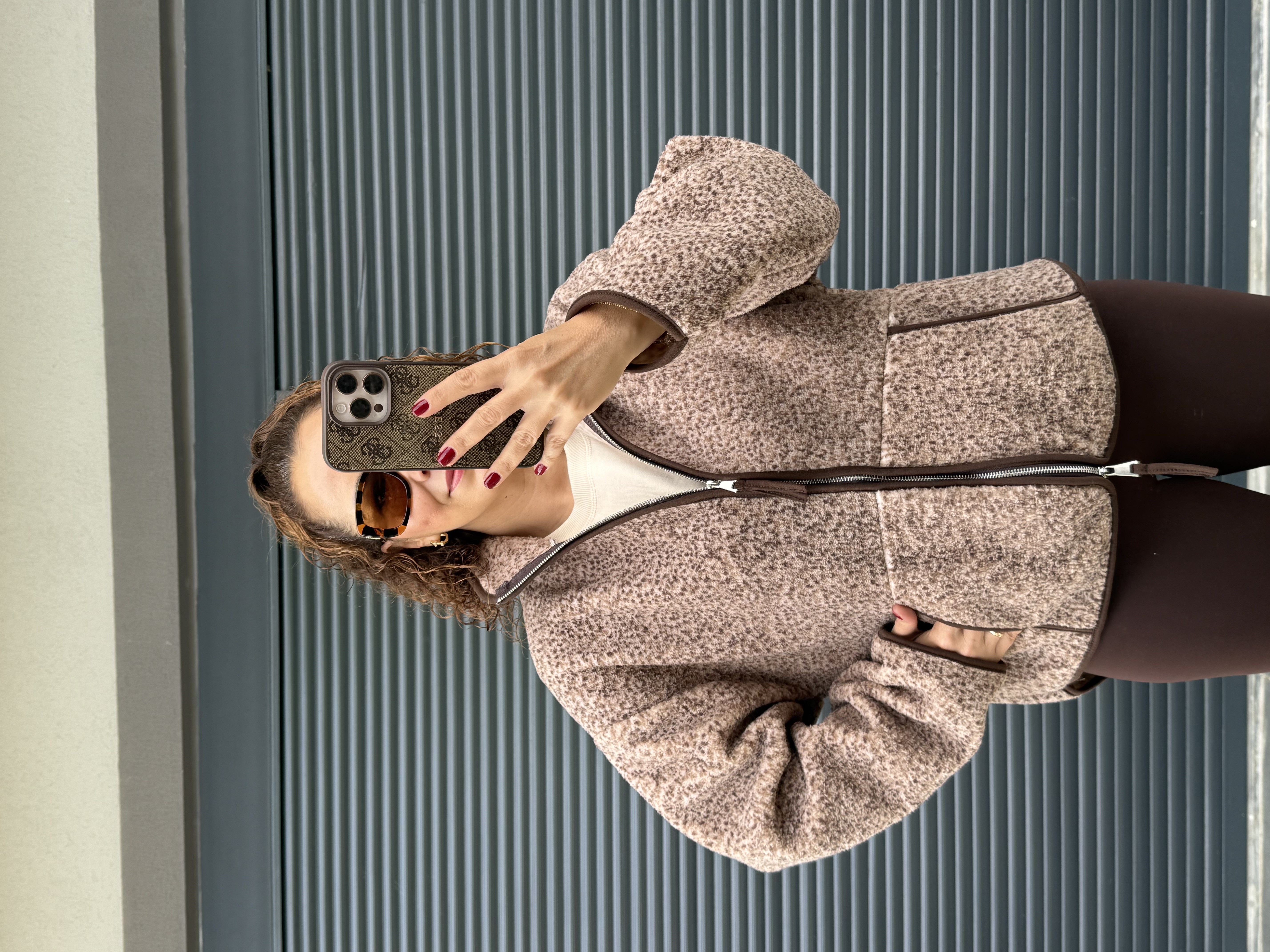 Kırçıllı Fermuarlı Polar Sweat 