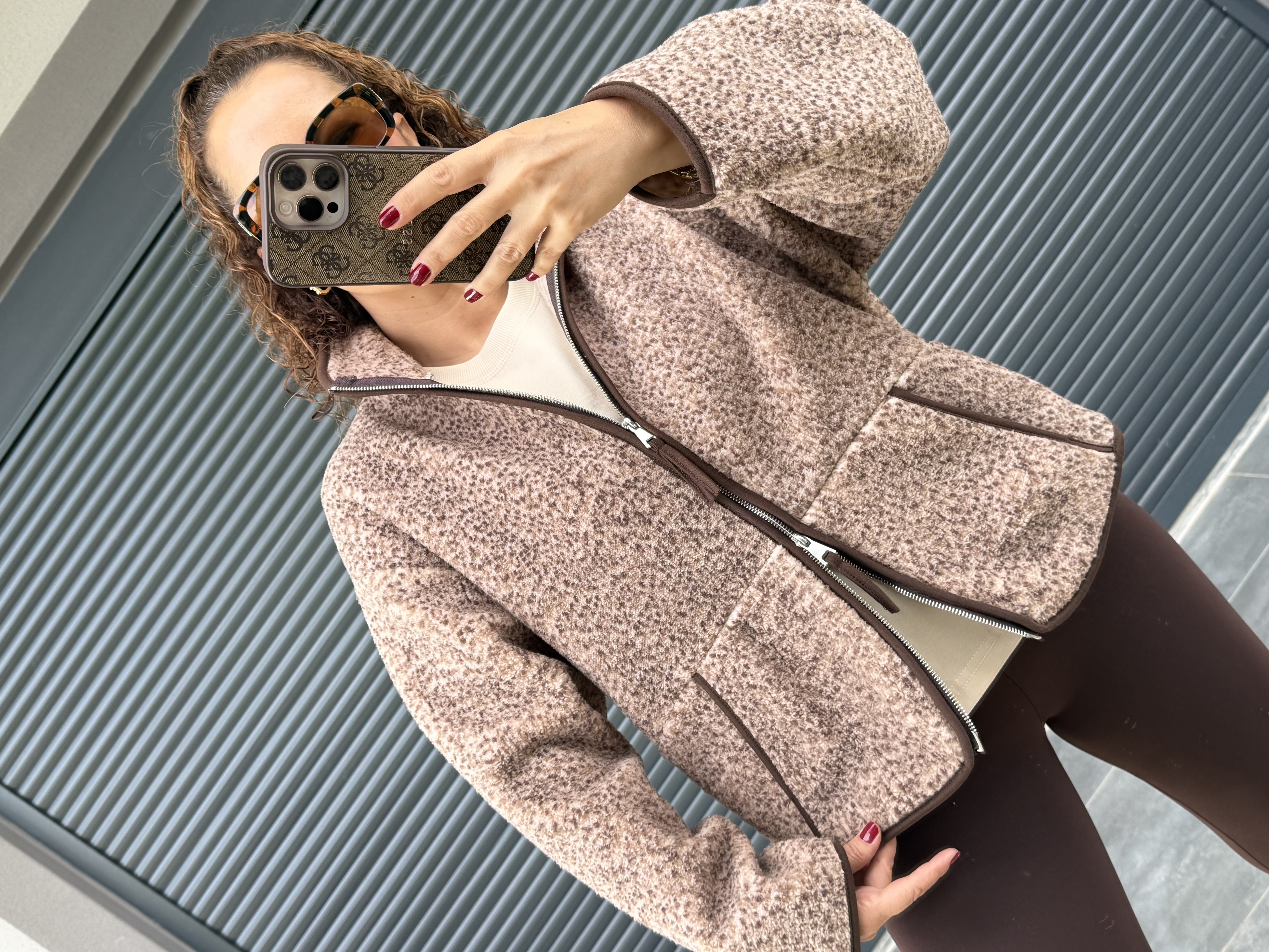 Kırçıllı Fermuarlı Polar Sweat 