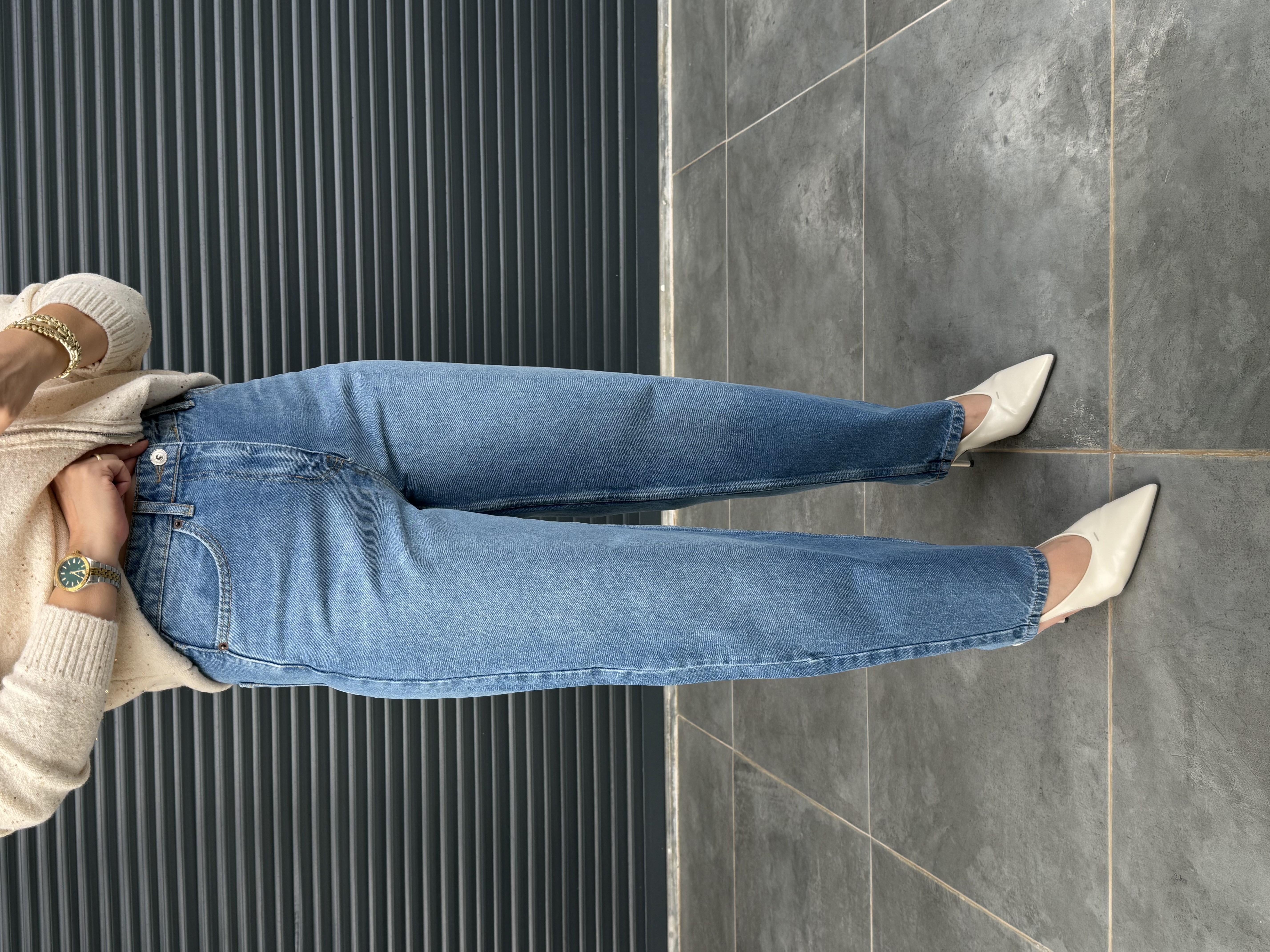Premium Barrel Fit Jean Mavi