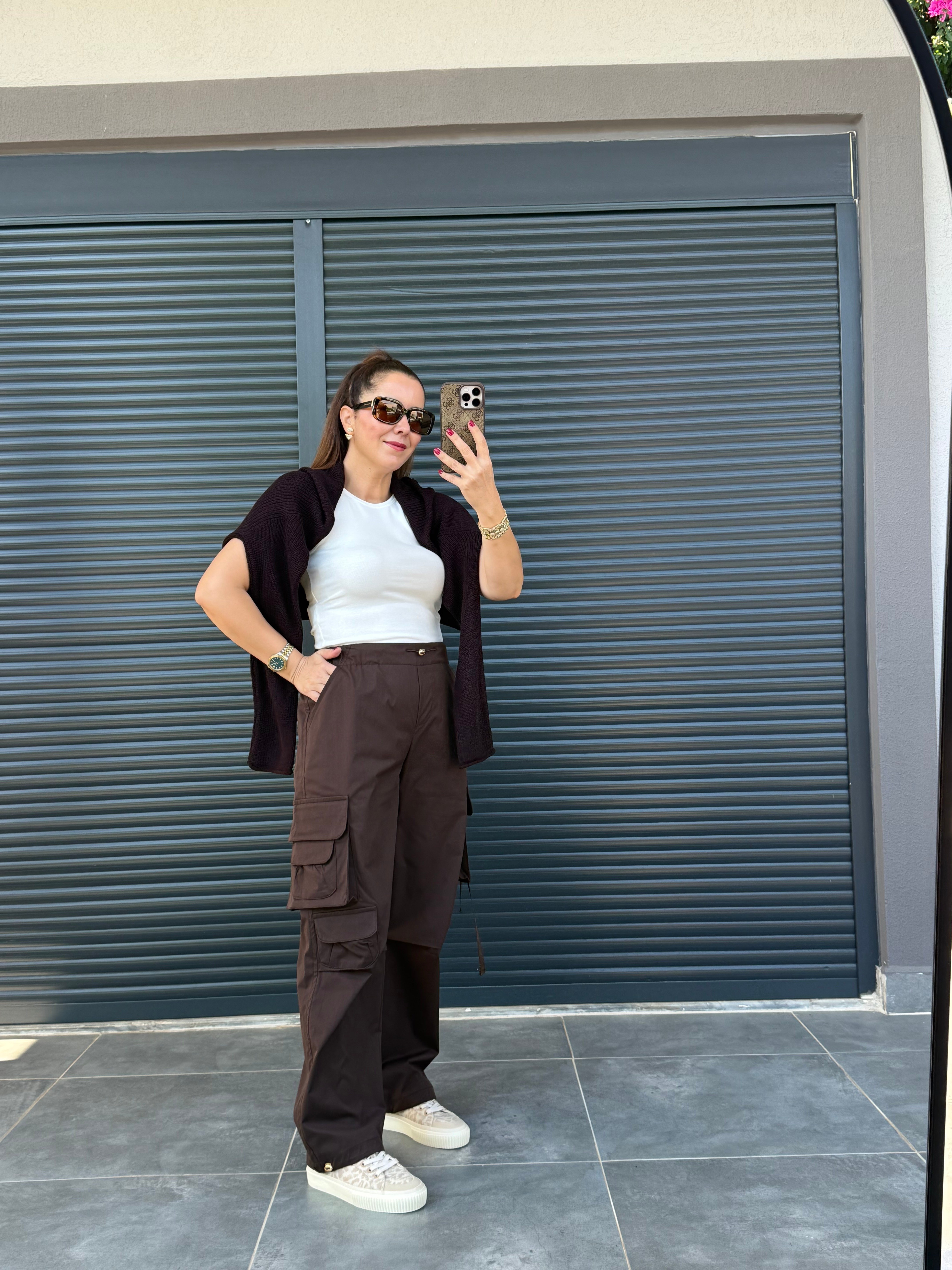 Premium Kargo Pantolon Acı Kahve