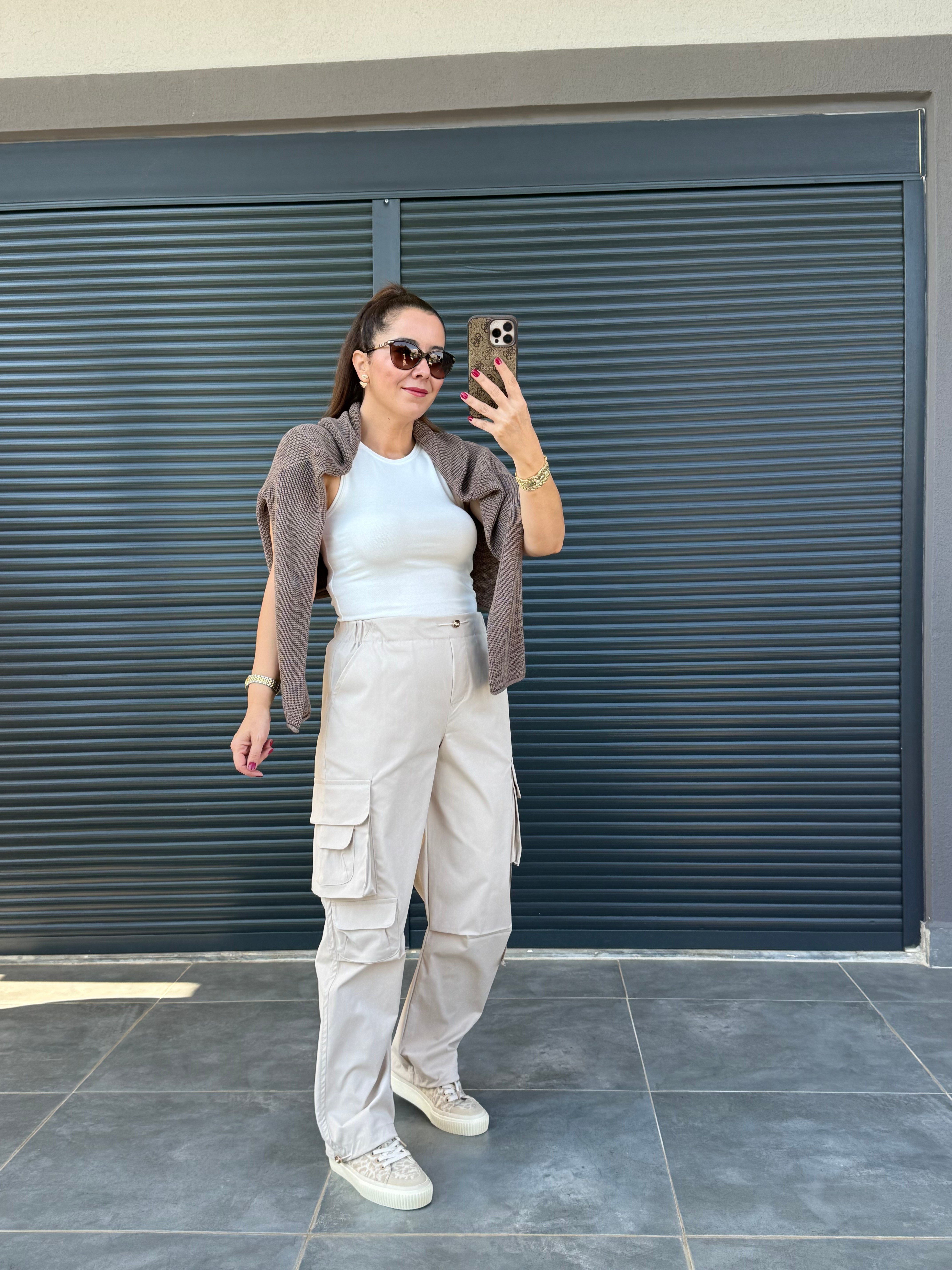 Premium Kargo Pantolon Bej