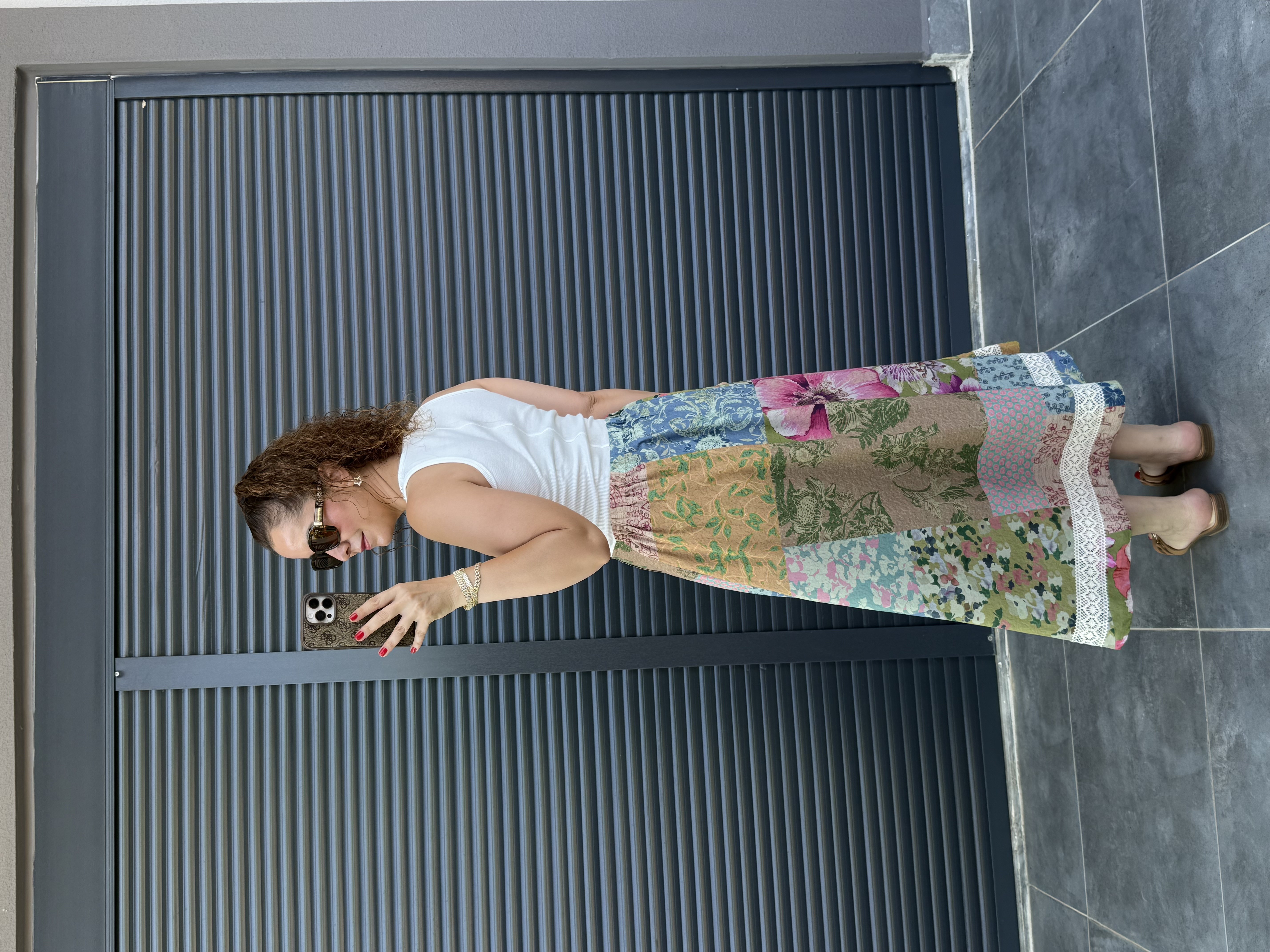 Premium Patchwork Desenli Etek