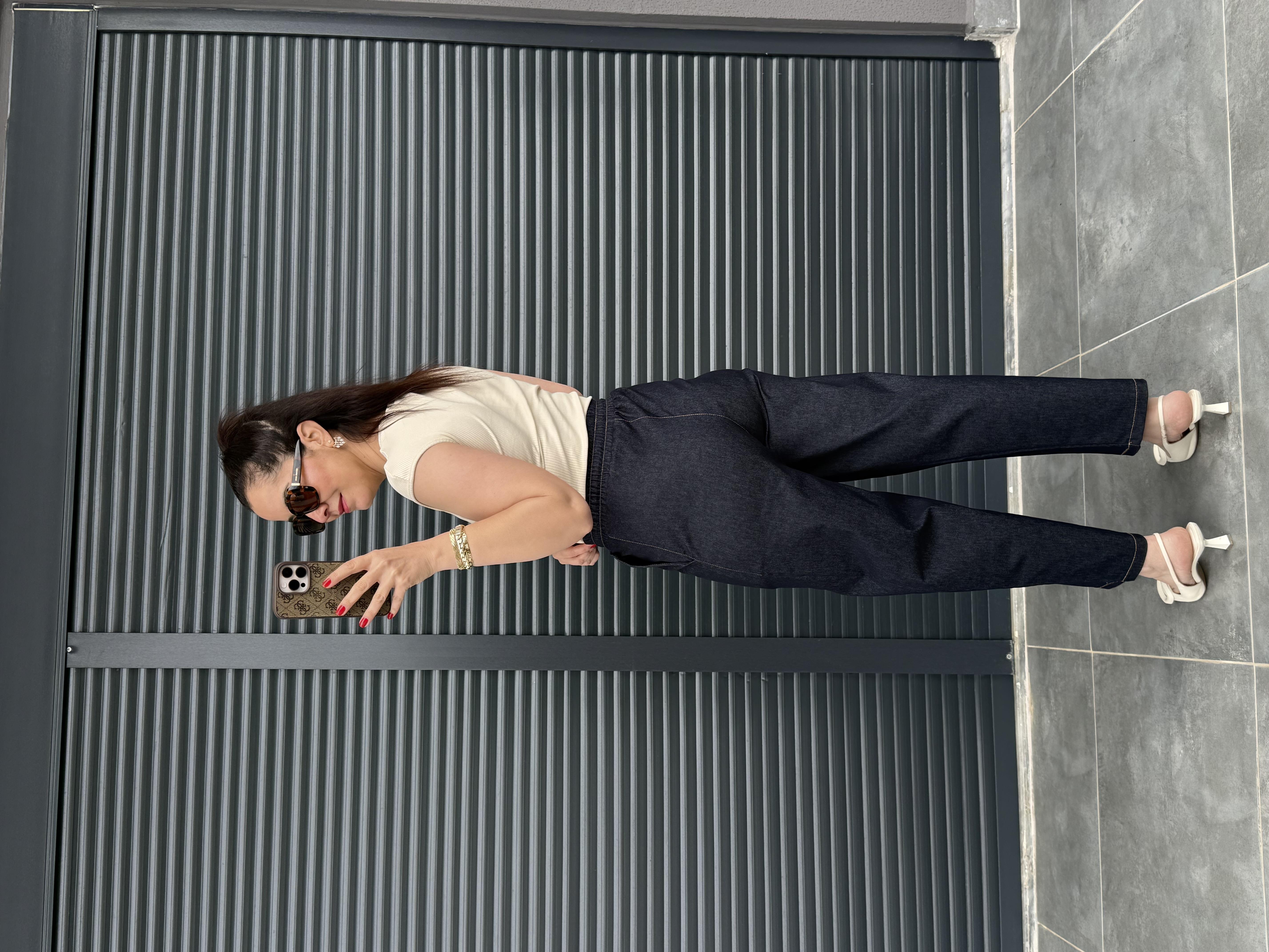 Şalvar Model Tensel Kot Pantolon