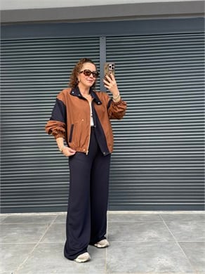 Bomber Ceketli İthal Takım Acı Kahve