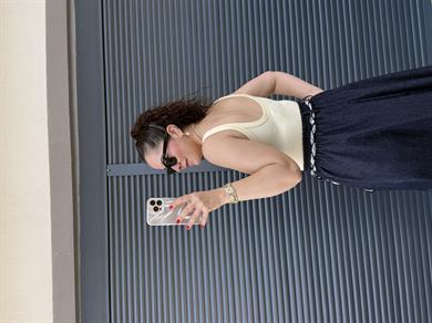 Dilvin Askılı Bodysuit  Sarı