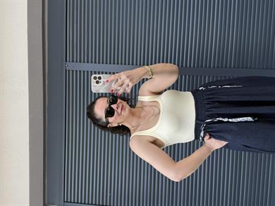 Dilvin Askılı Bodysuit  Sarı