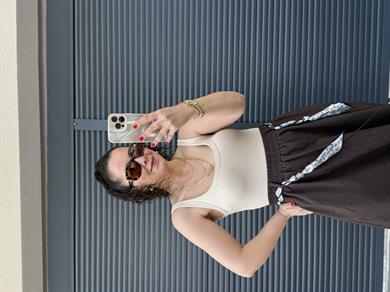 Dilvin Askılı Bodysuit  Taş