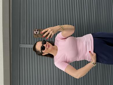 Dilvin Bisiklet Yaka Basic Bluz Pembe