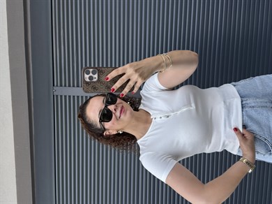 Dilvin Önü Düğmeli Kısa Kollu Bluz Ekru