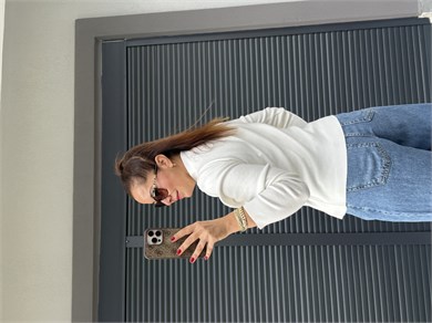 Düğmeli Fırfır Detaylı Elit Triko Ekru