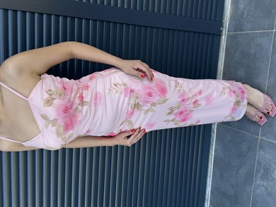 İçi Astarlı Tül Elbise Pembe