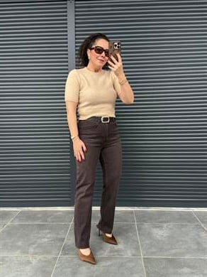 Karol Kemerli Brown Mom Jean 