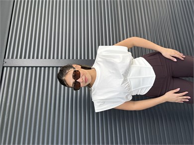 Karol Korse Detaylı Bluz Beyaz