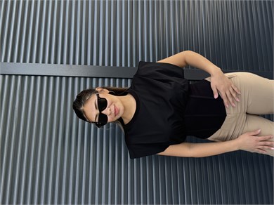 Karol Korse Detaylı Bluz Siyah