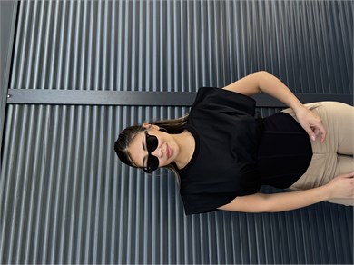 Karol Korse Detaylı Bluz Siyah