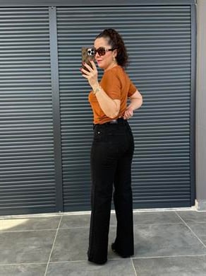Karol Push Up İspanyol Jean Siyah
