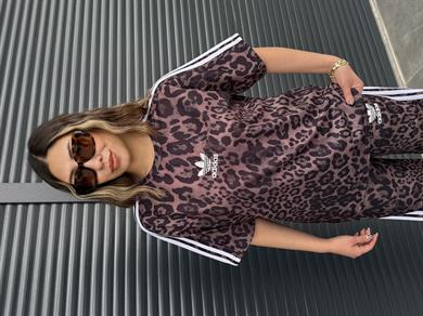 Komple Leopar Desenli Takım
