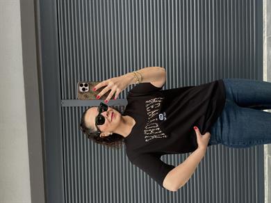 Leopar New York T-Shirt Siyah