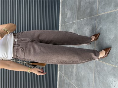 Premium Balon Jean Kahverengi
