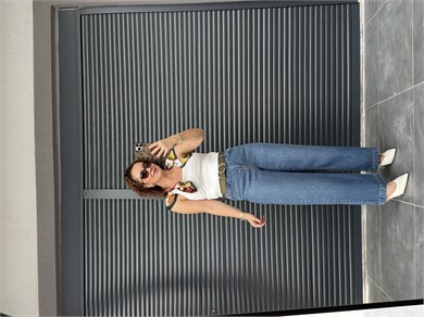 Premium  Kemerli Yumuşak Dokulu  Jean Mavi