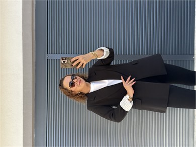 Premium Kolu Katlamalı Blazer Ceket