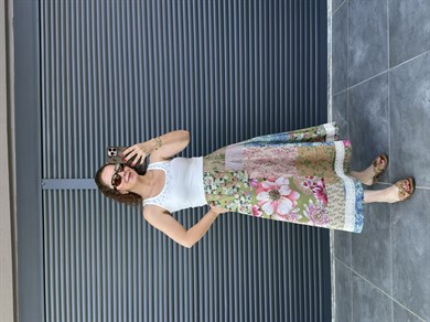 Premium Patchwork Desenli Etek