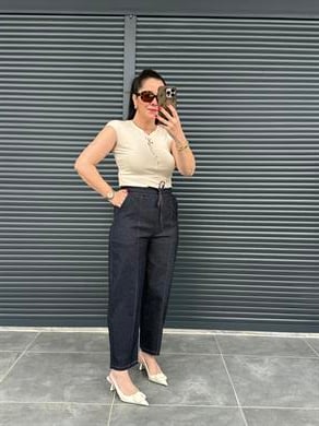 Şalvar Model Tensel Kot Pantolon