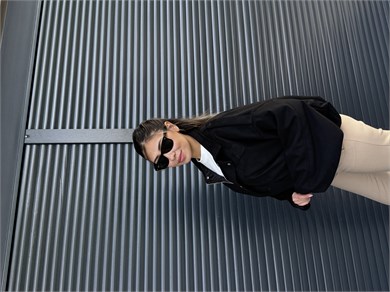 Siyah Süet Bomber Ceket