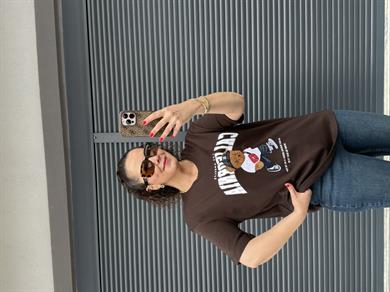 Tedy California T-Shirt Acı Kahve