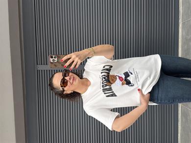 Tedy California T-Shirt Beyaz