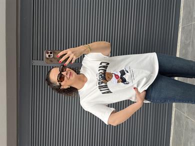 Tedy California T-Shirt Beyaz