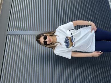 Yaban Mersini  Baskılı T-shirt 