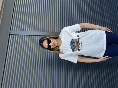 Yaban Mersini  Baskılı T-shirt 