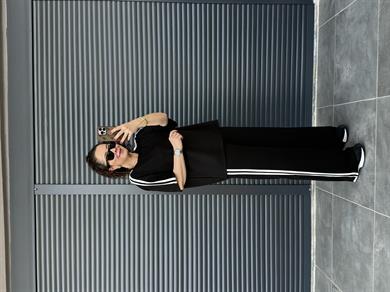 Yan Şeritli Modal Basic Takım Siyah