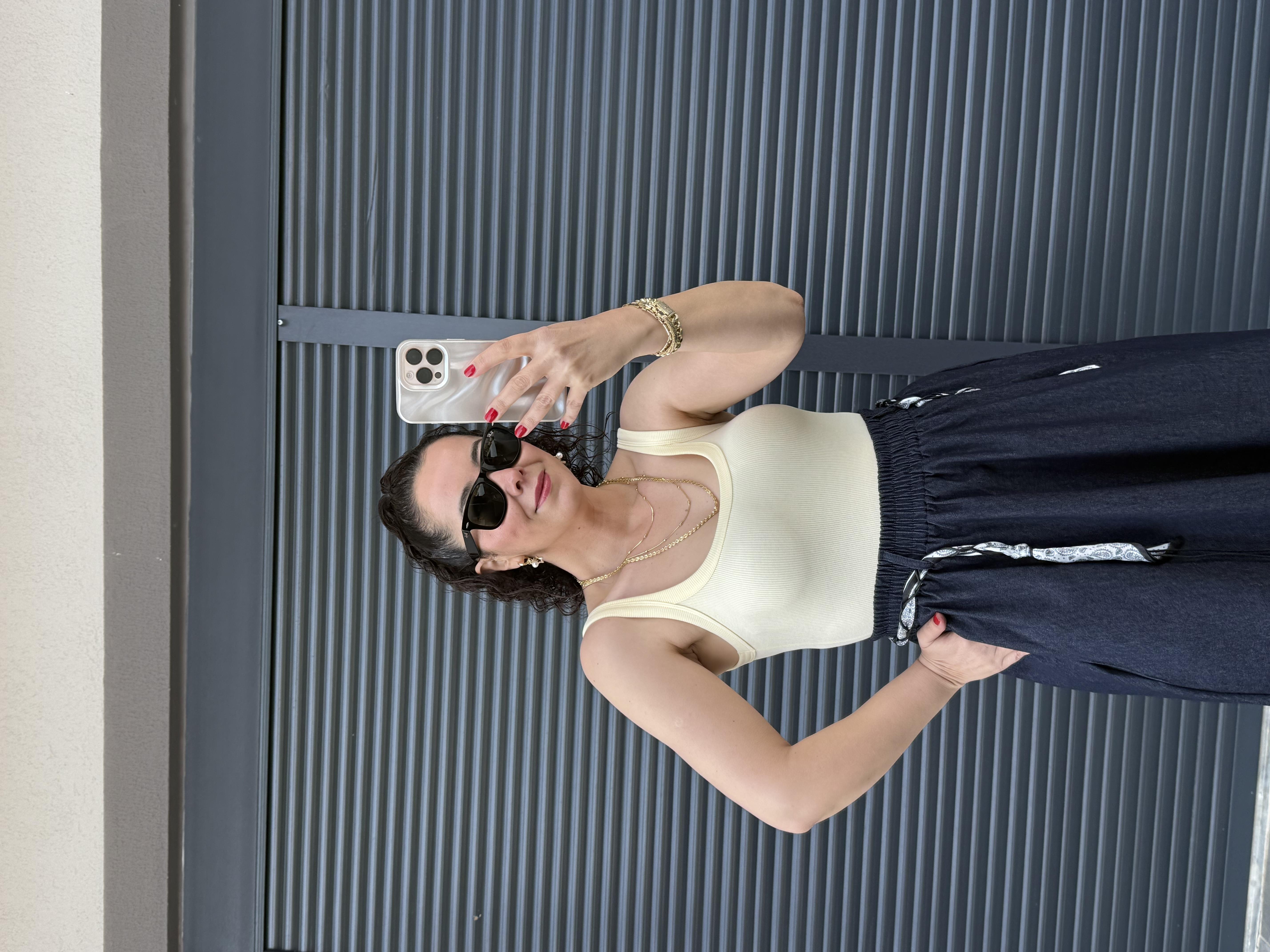 Dilvin Askılı Bodysuit  Sarı