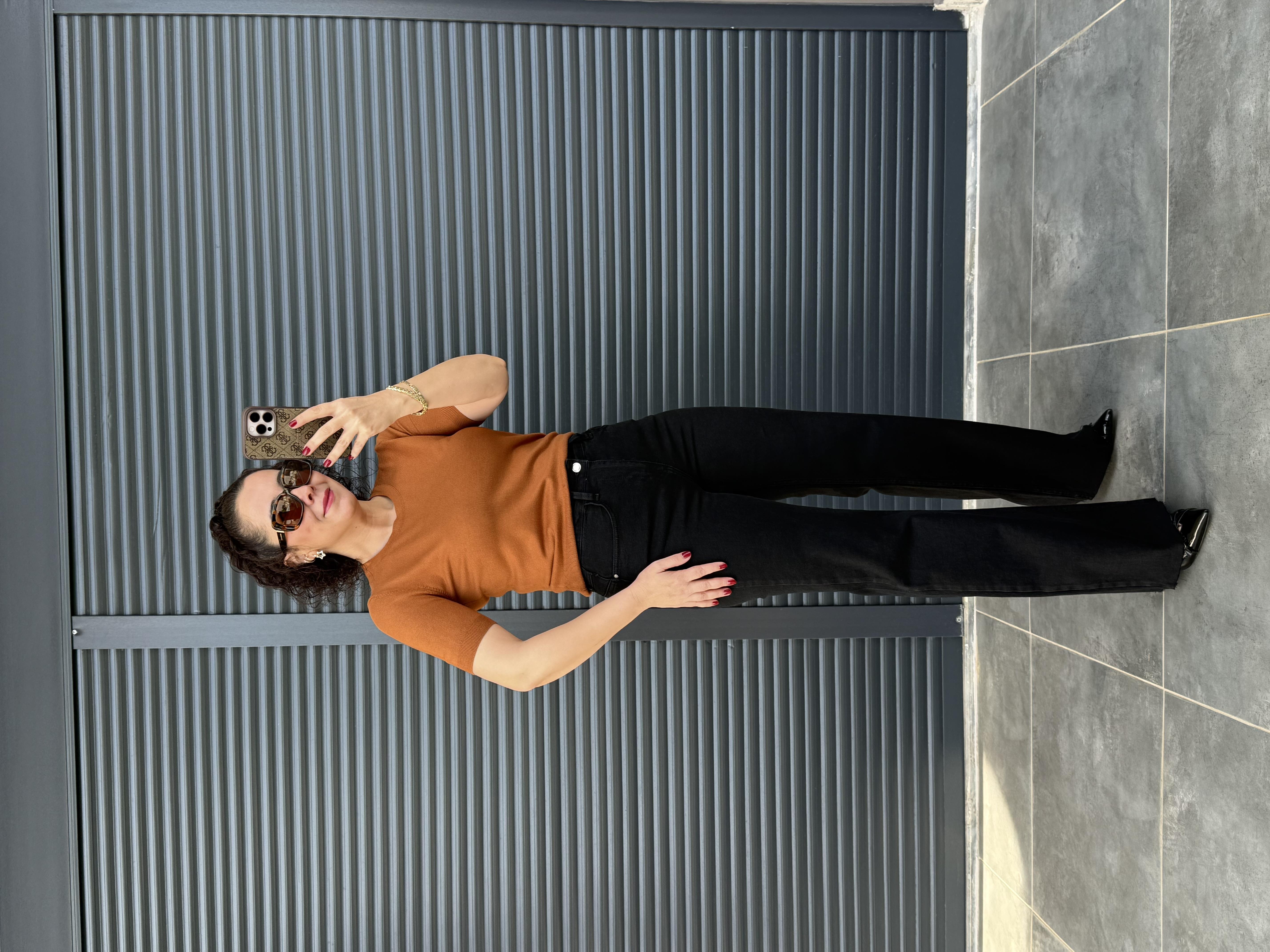 Karol Push Up İspanyol Jean Siyah