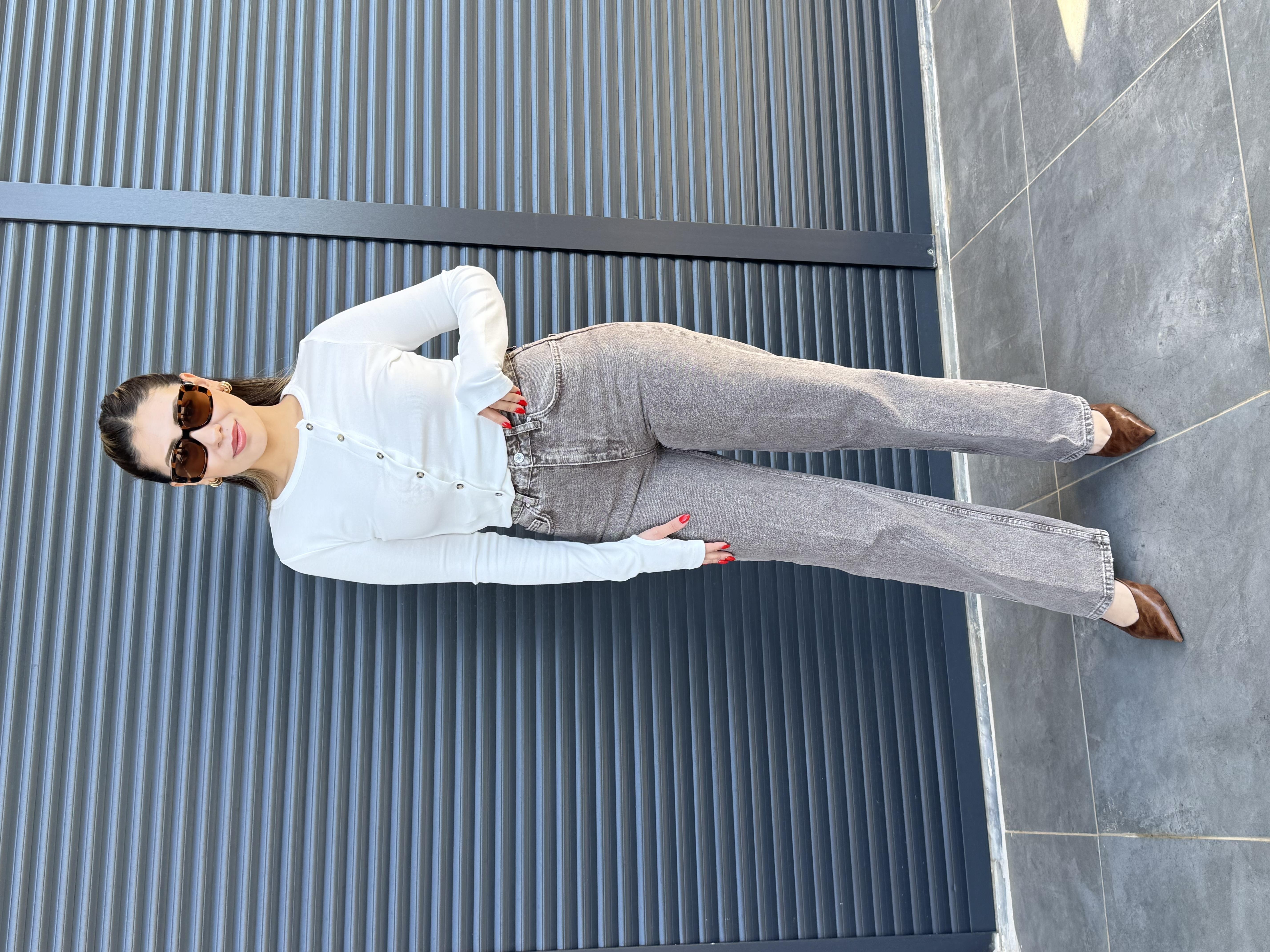 Karol Straight Jean Kahve Taşlama