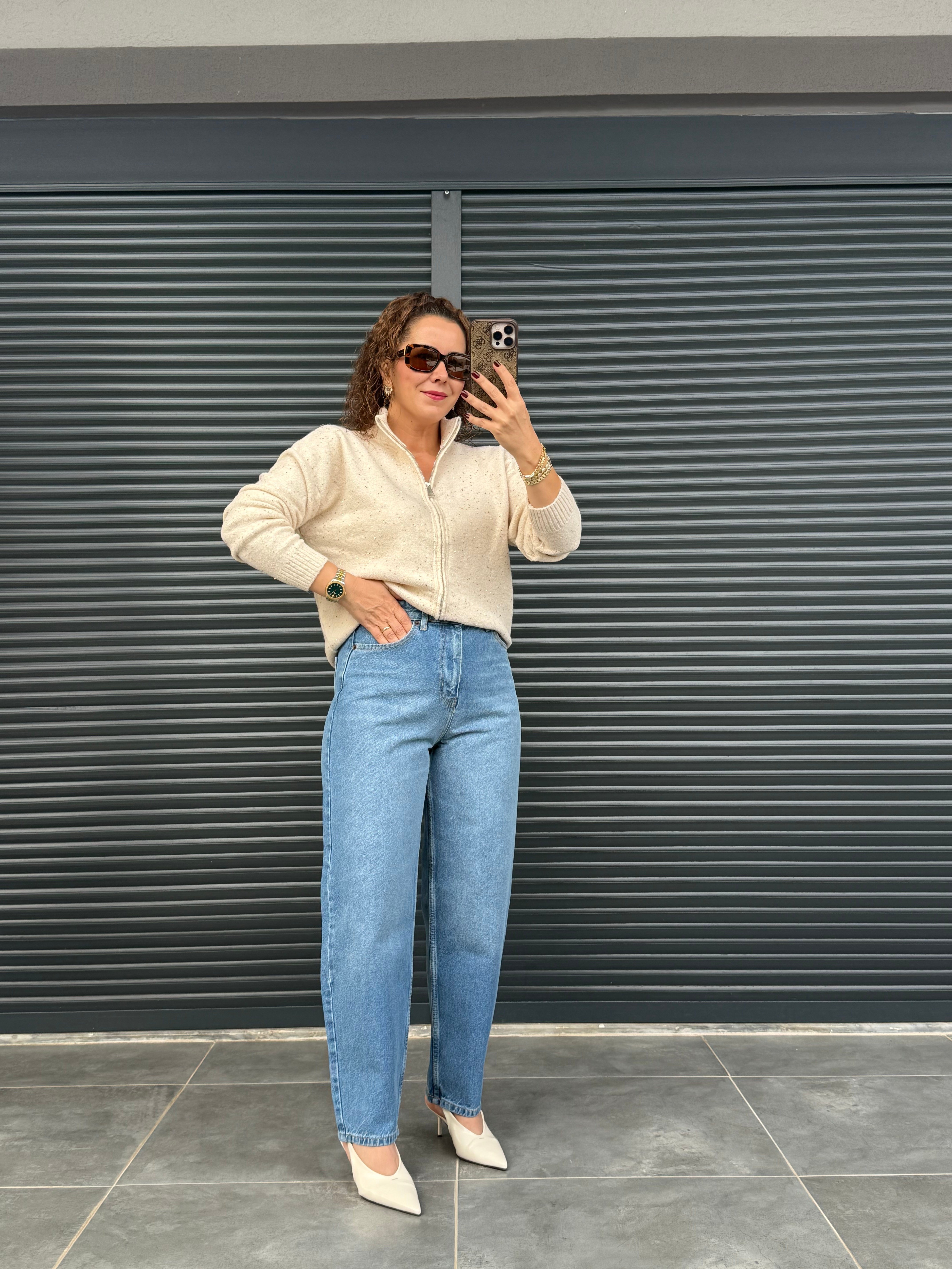 Premium Barrel Fit Jean Mavi