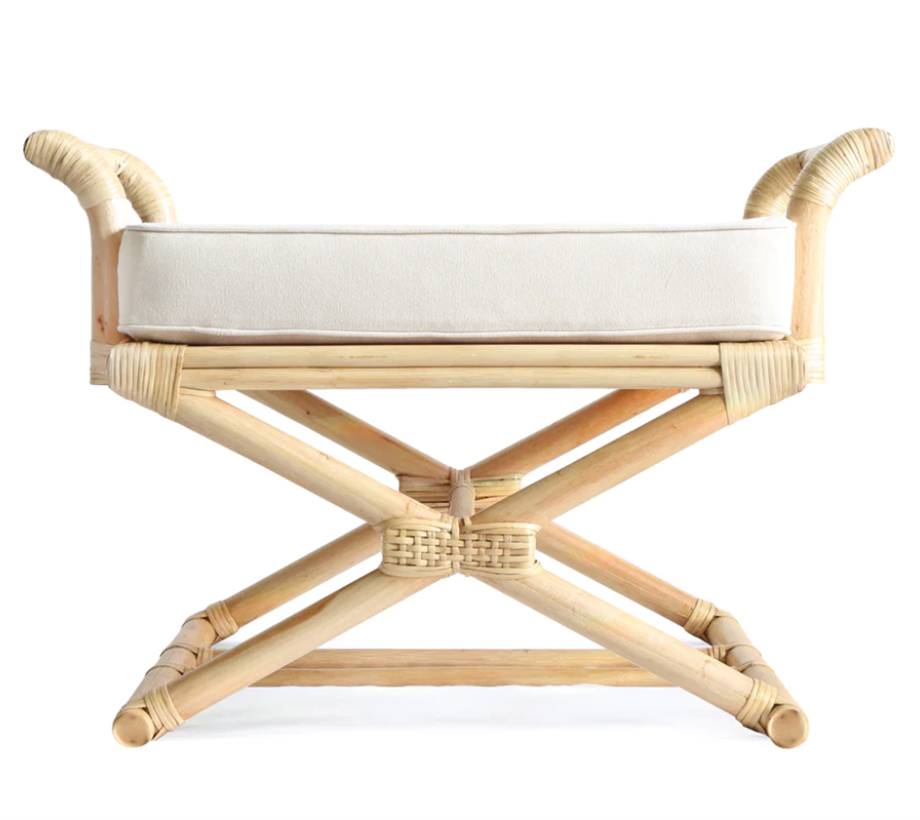 Ottoman Rattan Tabure 