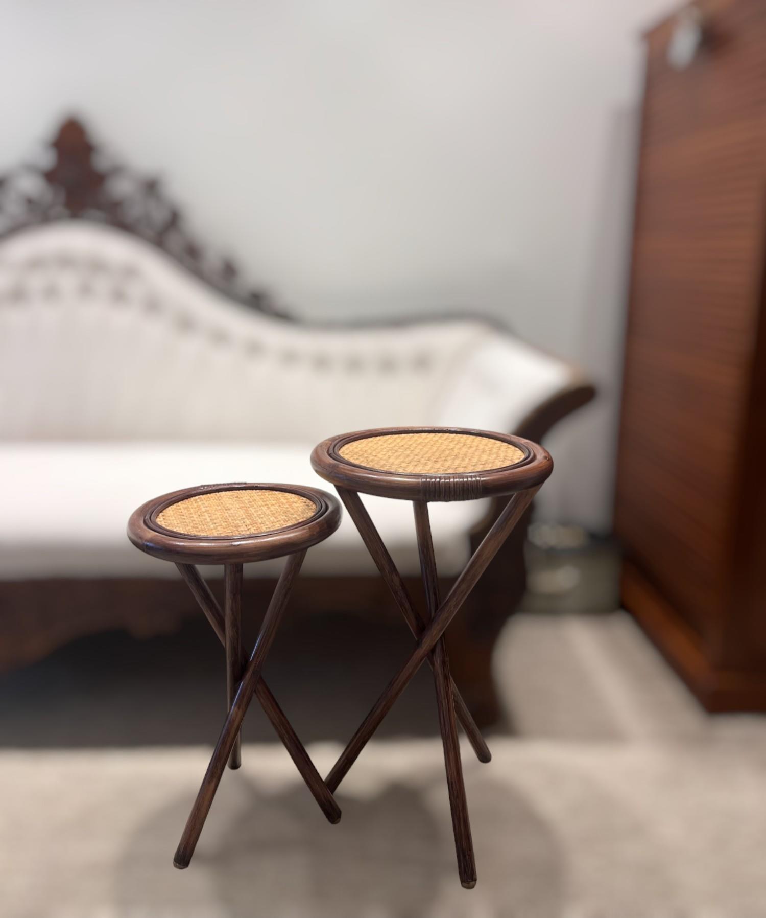 Circle Rattan Sehpa