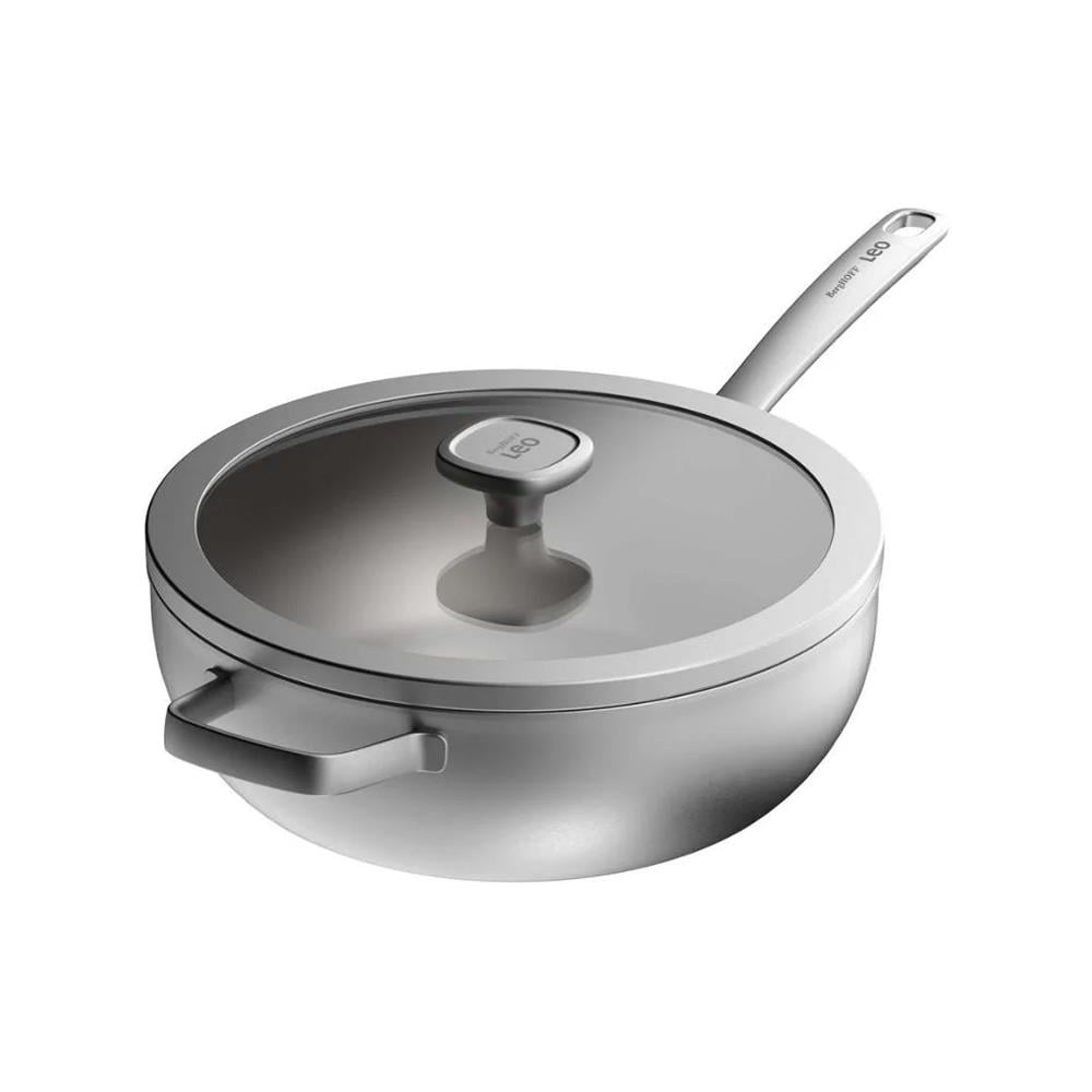 Leo Graphite Paslanmaz Çelik Wok Tava 28cm (Teşhir & Outlet)