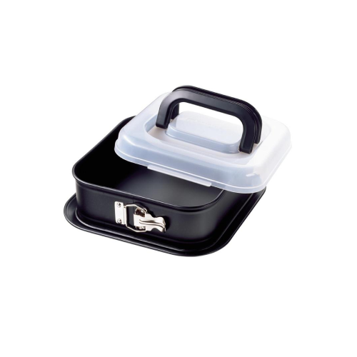 Kaiser Bake & Take Kelepçeli Kapaklı 24x24cm Kek Kalıbı (Teşhir & Outlet)