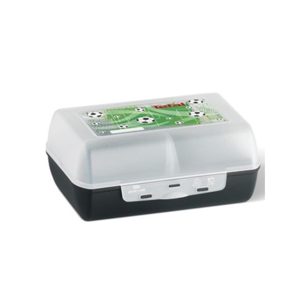 Tefal Variabolo Futbol Temalı Beslenme Kabı Siyah (Teşhir & Outlet)