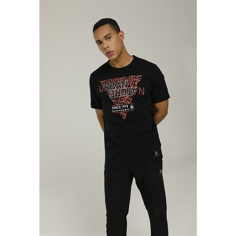 LUMBERJACK ERKEK 2M CT1110 GRIFFIN SLOGAN T-SHIRT 2FX KKOL T-SH AS0080377522YAS0080377-SİYAHLumberjack