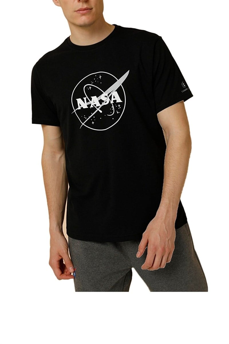 LUMBERJACK ERKEK 2M SN706 NASA EARTH T-SHIRT 2FX KKOL T-SH AS0084351022YAS0084351-SİYAHLumberjack