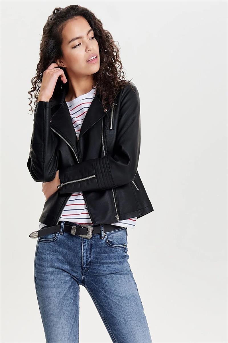 Only 15153079 ONLGEMMA FAUX LEATHER BIKER OTW NOSS MONT20KBTKS00007-01Only