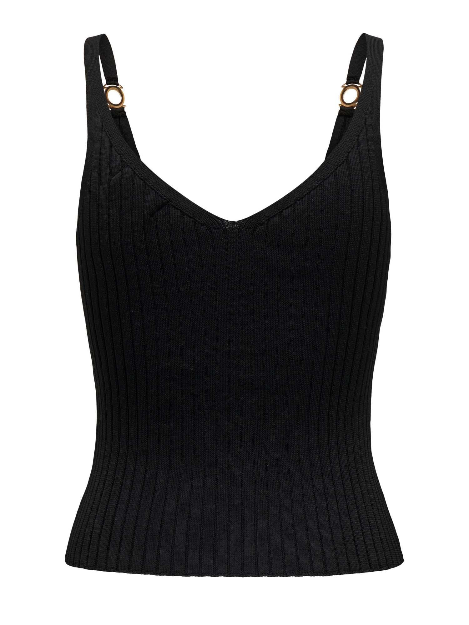 ONLY ONLALICIA S/L DETAIL V-NECK TOP KNT 1531805724Y15318057B-00011Only