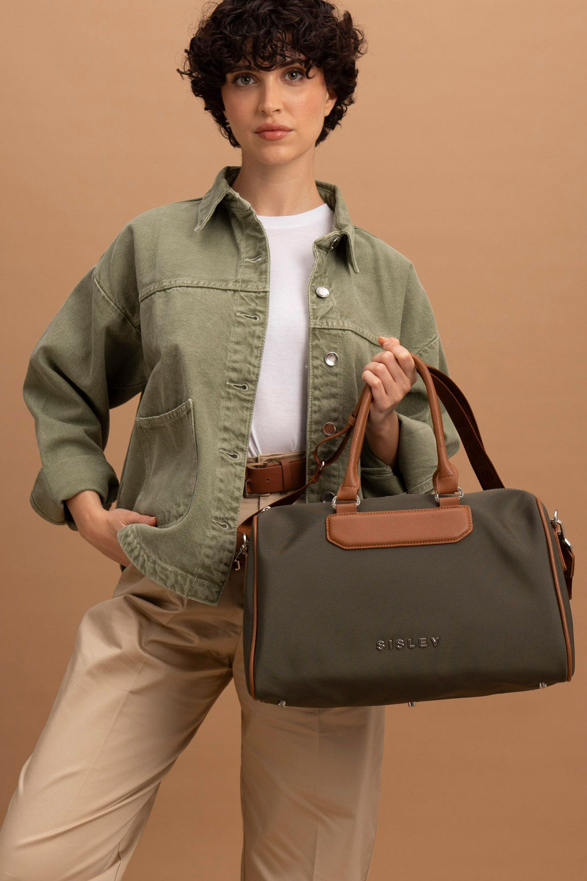 sisley çanta SLY_025 Yeşil24YSLY025BGC-013SISLEY